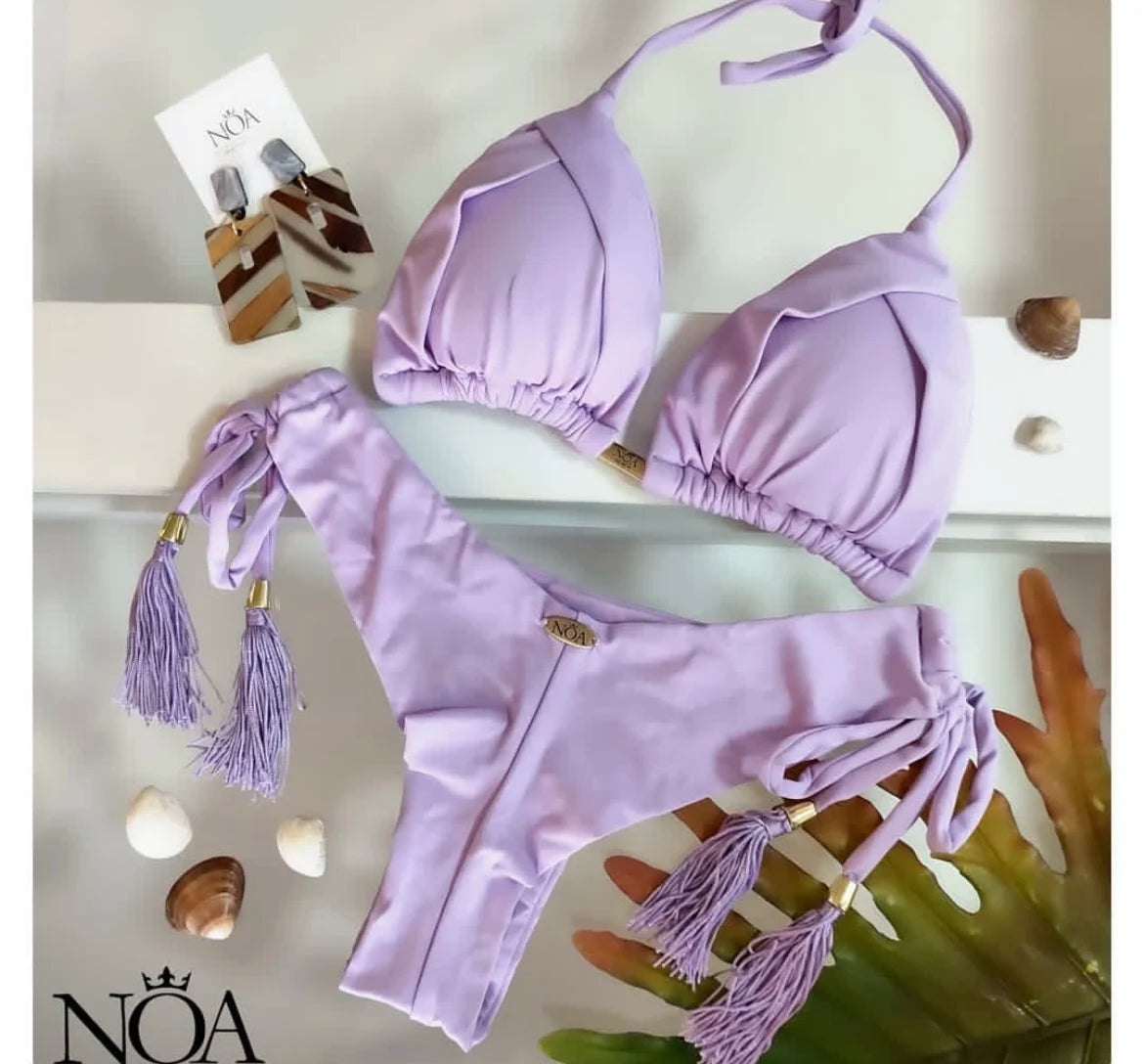 New Sexy 13-Color Brazilian Push-Up Triangle Bikini Swimwear Set